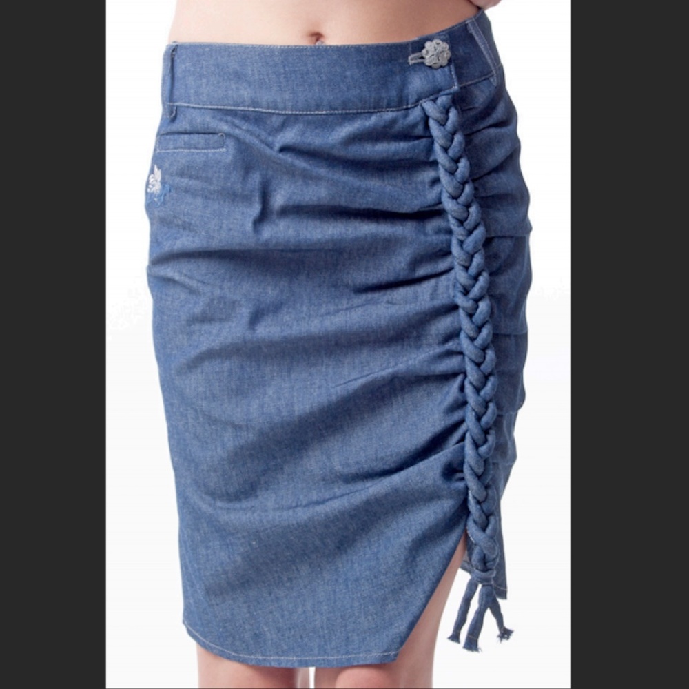Blue Knee skirt